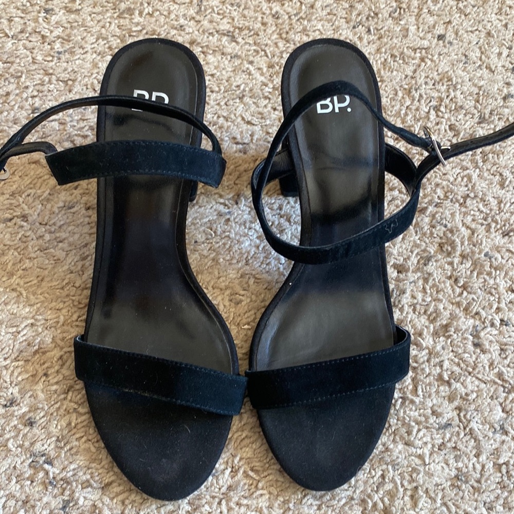 BP Luna Block Heel Sandal - 8, Black